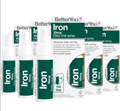 BetterYou Iron 10 Daily Oral Spray 6 x 25 ml (6)