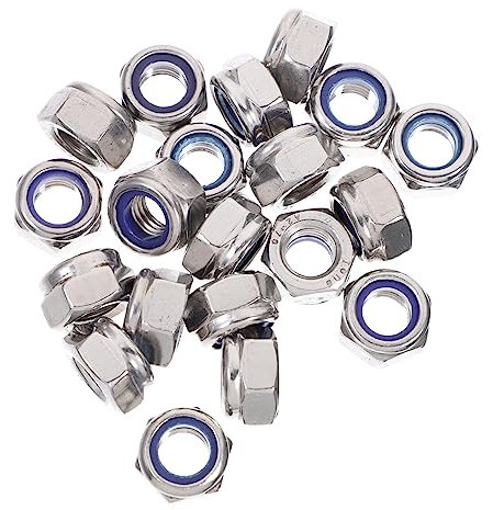 BELLIFFY 20piezas Tuercas De Seguridad De Inoxidable Con Para Profesionales Bricolaje