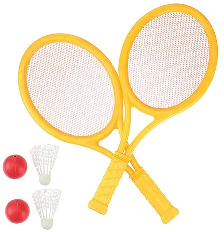 MUSISALY 2stücke Tennisschläger Für Junge Mädchen Badmintonschläger Outdoor Kindertennisschläger Abs Schläger-Set Für Anfänger Junge Mädchen-Sport-schläger Mit Glatten