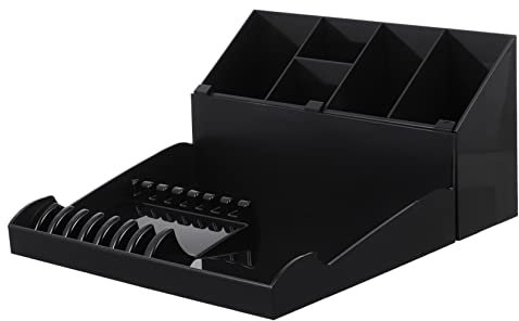 VALICLUD Hairdressing Scissor Storage Box Organizer for Haircut Tools Comb Holder Display Tray for Salon Home Use