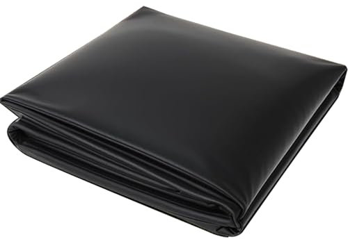 Revêtement de bassin en polyéthylène haute densité durable noir – Doublure préformée, facile à couper – Idéal pour les piscines de jardin, les ruisseaux, les fontaines et les cascades d'arrière-cour