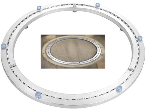 Roterande tallrikslager, rund svängplatta, Lazy Susan-hårdvara, 40–45–50–68 cm, svängbord i aluminiumlegering, roterande tallrikslager (200 mm (8 tum))