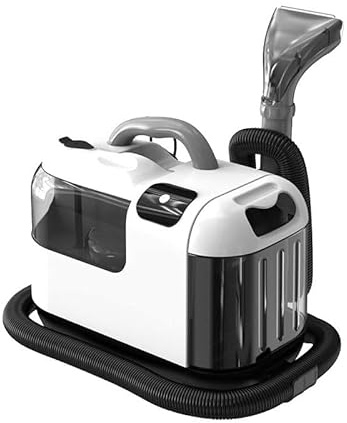 KRYANFEN Shampouineuse Voiture Aspirateur Laveur Vapeur 4m Câble d’Alimentation 1800ml Réservoir d’Eau Sale 4.5kg Poids Net, pour Sièges/Paillassons de Voiture, Propriétaires de Voiture 110V-White