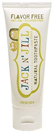 Jack & Jill | Jack N Jill naturlig tandkräm - smakfri | 3 x 50 g