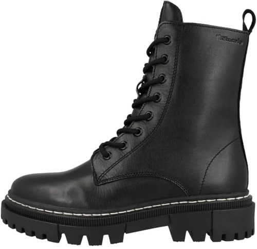 Tamaris Damen Stiefel Leder schwarz 38