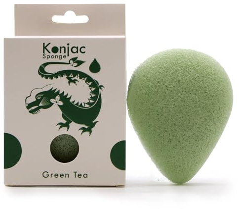 Esponja Konjac de lágrima – Té verde – Protector