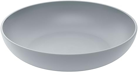 Magu Natur-Design Obstschale Grau Ø 26 cm aus einem Polymer aus natürlichen Materialien Servierschüssel Salatschüssel Obstschüssel