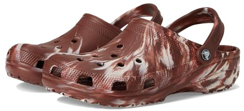 Crocs Langues Classiques à Rabat Mixte, 8,5 AU, Argile foncé/Multicolore, 39/40 EU