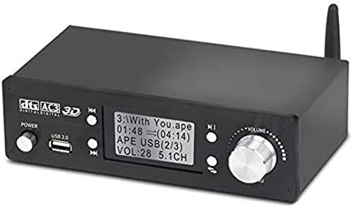 Decodificador de Audio 5.1CH, Bluetooth 5,0, receptor DAC DTS AC3 Dolby Atmos 4K HDMI, convertidor Extractor SPDIF ARC PCUSB, tarjeta de sonido