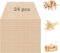 24Pcs Plywood Sheets, 300 x 300 x 3mm Unfinished Basswood Sheets Board for Woodcraft Model, Crafts, Painting, Engraving, Stenciling, Home Decor