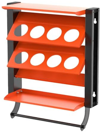 JISADER Porta di stoccaggio di utilità del Supporto Spray con portabicchieri con Tela per Asciugamano di Carta Organizzatore di Bottiglie di Vernice montata