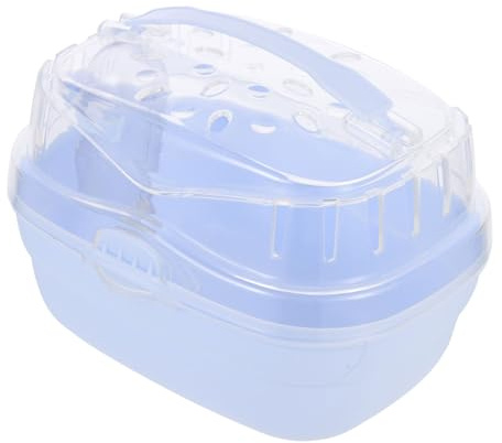 HEMOTON Hamster-transportbox Aus Kunststoff Tragbare Haustierbox Für Kleintiere Geeignet Für Reisen Camping Und Ausflüge Atmungsaktiv Und Langlebig