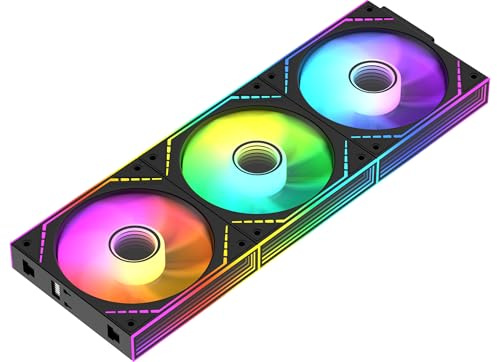 Thermalright TL-M12QR-S X3 120mm ARGB PWM Reverse Noir, Lot de 3
