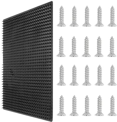 Boskap klösborste för hästar och kor – mjuk massage grooming och fällborste för nötkreatur hundar grisar, hästklösmatta för ladugård , 35 x 30 cm