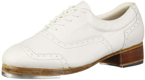 Bloch Jason Samuels Smith Tap Shoes for Women – Professional Leather Tap Dance Shoes with Tap Plates, Supportive Arch & Shock-Absorbing Heel – Durable, Sleek Dancewear, White, 10 Medium US