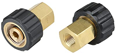 OTNE Adaptateur de nettoyeur haute pression pour voiture - Connecteur de pistolet pulvérisateur M22 ou 3/8 ou 6,35 mm vers M22 - Connexion rapide - Pièces de raccordement de tuyau à dégagement rapide