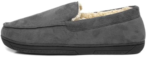 The Slipper Company Otis Mens Grey Moccasin - Size 8 UK - Grey