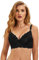ohyeahlady Women's Push Up Bra Lace Soft Padded Underwire Bras Plus Size Full Coverage Bra Black 40E