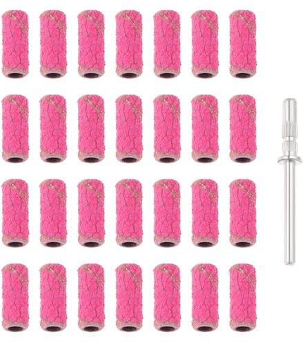 The Lord of the Tools 101 Uds. Juego de Limas de Lijado Mejoradas Lima de Uñas de Grano 80# con Broca de Mandril de 3mm para Quitar Uñas de Gel Y Superficies Lisas