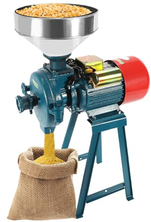 Mulino Elettrico per Cereali, Macina Spezie Commerciale 2200W, Macchina per Polverizzazione in Acciaio Inossidabile Per Grano, Spezie