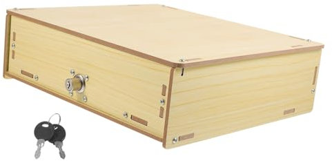 SHOWERORO Cassetto Portadenaro in Vassoio Portadenaro Scomparti Organizer Tavolo Per Contanti e Biglietti Per Uffici e Negozi