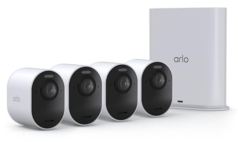 Arlo Ultra Wireless Security Camera 4K HDR (3rd Gen) - 4-Cam + SmartHub