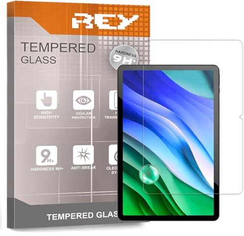 REY Pack 2X Pellicola salvaschermo per SPC Gravity 10,1, Vetro temperato, di qualità Premium