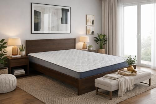 DAGOSTINO HOME BOUTIQUE COLLECTION Matelas Mousse 140x200 Sarlet - Ferme - Réversible - Côté Été/Hiver - H15 Cm