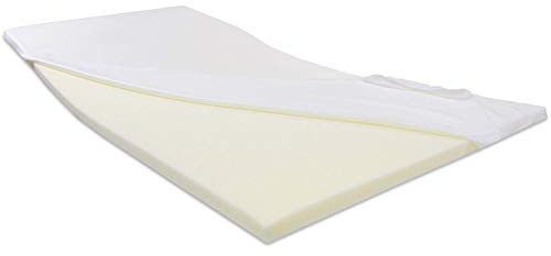 Dibapur Visco Pro topper – Viskoelastisk – Madrassprydnad – Visco Madrass topper med standardöverdrag 90 x 190 cm vit