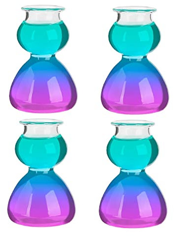 Wnvivi Lot de 4 verres à absinthe à couches - 150 g - Verres à cocktail - Verres à bulles - Verre à margarita élégant