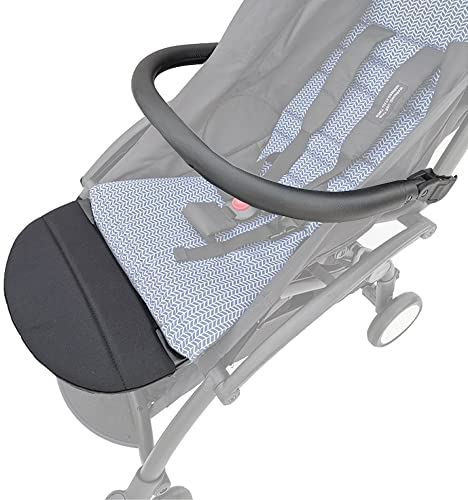 Brogtorl Kinderwagen-Zubehör Stoßstangen und Beinstütze, kompatibel mit Babyzen YOYO 2 Reisekinderwagen. PU-Armlehne & 17 cm Verlängerungsfußbrett.
