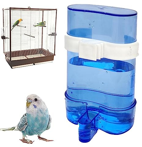 Joyivike Distributeur d'eau et Mangeoire Automatique pour Oiseaux - Abreuvoir Étanche avec Bol d'eau Hygiénique, Accessoires pour Animaux De Compagnie Inoffensifs avec Clip