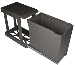 Poubelle coulissante ouverture automatique - Contenance : 30 L - Nombre de seaux : 1 - GOLLINUCCI