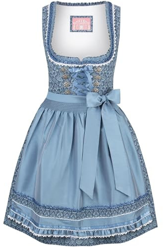 Wiesnwuid Damen Ruby Mini Dirndl, blau, 40