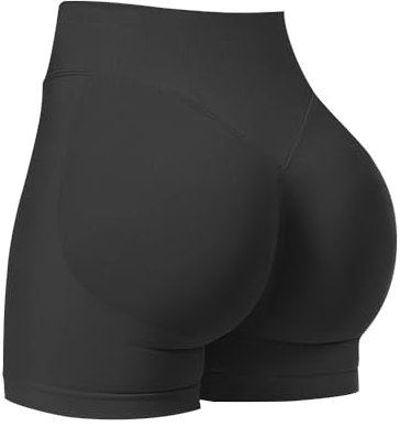 JN JANPRINT Sport Shorts Damen Impact Shorts Radlerhose Nahtlose Fitness Hosen Kurz Versteckte Scrunch Butt Lifting Yoga Laufen Kurze Sporthose
