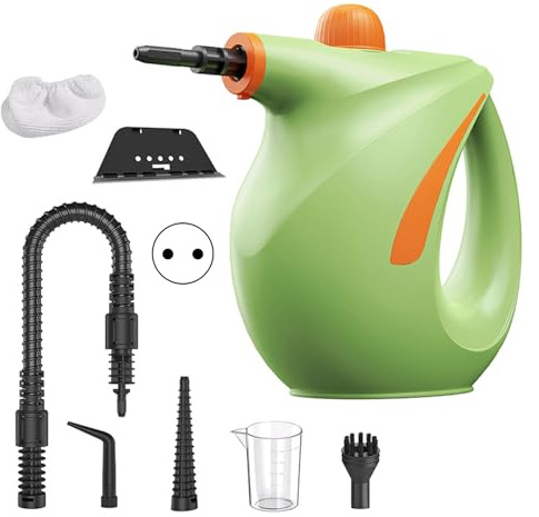 Weytoll Pulitore a vapore ad alta pressione, 700 ml, aria condizionata cucina, cappa aspirante (verde)