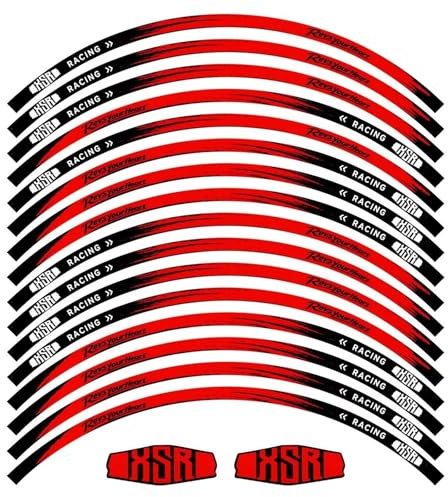 Pegatinas Reflectantes para Llantas De Motocicleta 17 Pulgadas, Cinta Adhesiva para para Yamaha XSR 125 155 700 XSR900 Piezas de Repuesto(Style 1)
