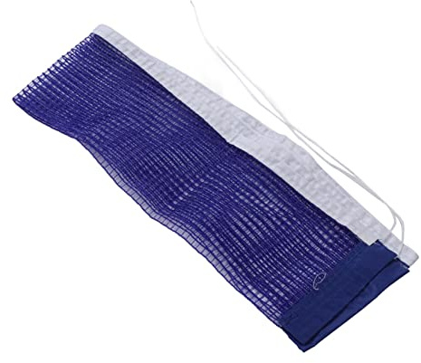 Qqmora Bordtennisnät för Barn och Vuxna med 2 Fästen - Slitstarkt Blått Pingisnät för Kontor och Hem - 180 Cm Längd, 15 Cm Höjd