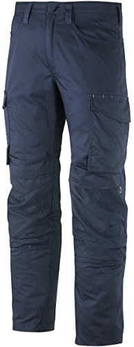 Snickers 68019595256 Size 256 Service Trousers with Knee Pockets - Navy Blue/Navy Blue