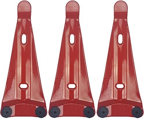 Support mural universel et robuste pour extincteurs portables, extincteurs à poudre, extincteurs à mousse ou extincteurs à CO2, rouge