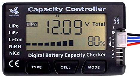 FPVking RC CellMeter-7 Digital Battery Capacity Checker Controller Tester for LiPo LiFe Li-ion NiMH Nicd