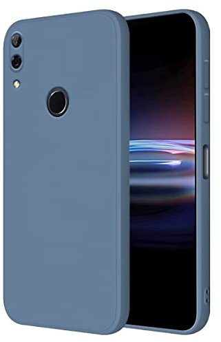 HONLEN Coque pour Huawei P Smart Z/Honor 9X Protection Étui, (6.59 inches) Liquide TPU Silicone Case Anti Rayures Ultra Mince Souple Cover en Silicone Gris Lavande