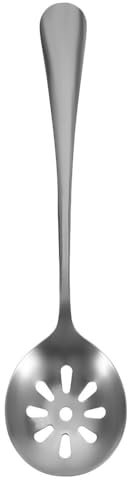 TOPBATHY Cuillère En Acier Inoxydable Cuillère Écumoire En Acier Inoxydable 774 Pouces Pour À Badigeonner Les Olives À Câpres s De Service Fendues