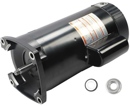Poolpumpmotor, 2 Hästkrafter Fullklassad Fyrkantig Fläns B2843 Simpolpumpmotorersättning med Tätningssats för Inground och över Markpooler, Spa, Elektrisk Poolpumpmotor