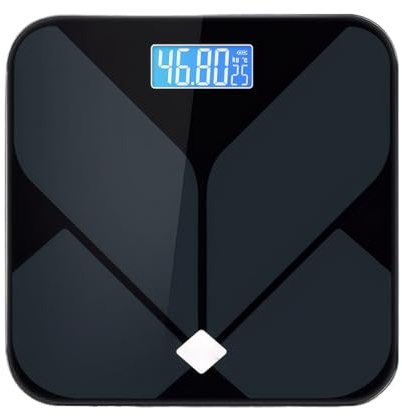 ALCXAZS Báscula electrónica con funcionalidad minimalista y máxima. Báscula de peso corporal. Encendido y apagado automático. 5. APP inteligente.