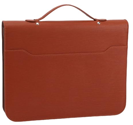LiebeWH Portefeuille d'affaires en Cuir PU avec Fermeture éclair, Organisateur de CV pour Professionnels, 10 Dossiers et Carnet de 30 Feuilles, Support de Tablette pour Réunions et Entretiens