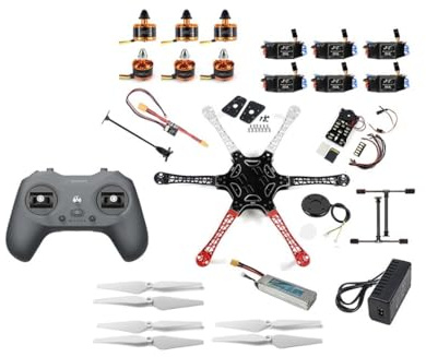 F550 550 mm hjulbasförstärkt gör-det-själv 6-axlad hexacopter drönarsats 2212 920KV Motor T8FB Radiouppriktning(LiteRadio4 Full Set)