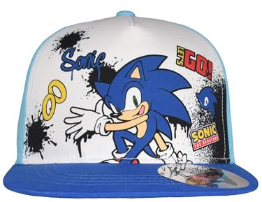 United Labels Sonic The Hedgehog keps för pojkar – barnkeps basebollkeps justerbar blå/turkos