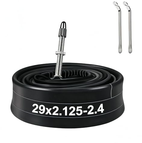 XUNNIU Camera d aria mtb 29 pollici, Camera d'aria per Bicicletta 29 x 2,125-2,4 FV 48 mm ETRTO 50/58-622, Camere d'aria con valvola Presta,Camere d'aria per Mountain Bike, E-Bike, City Bike