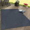Paco Home Outdoor Teppich wetterfest für Garten, Terrasse & Balkon flachgewebt in Moderner Sisaloptik einfarbig pflegeleicht & UV-beständig Navy-Blau, Grösse:80x200 cm